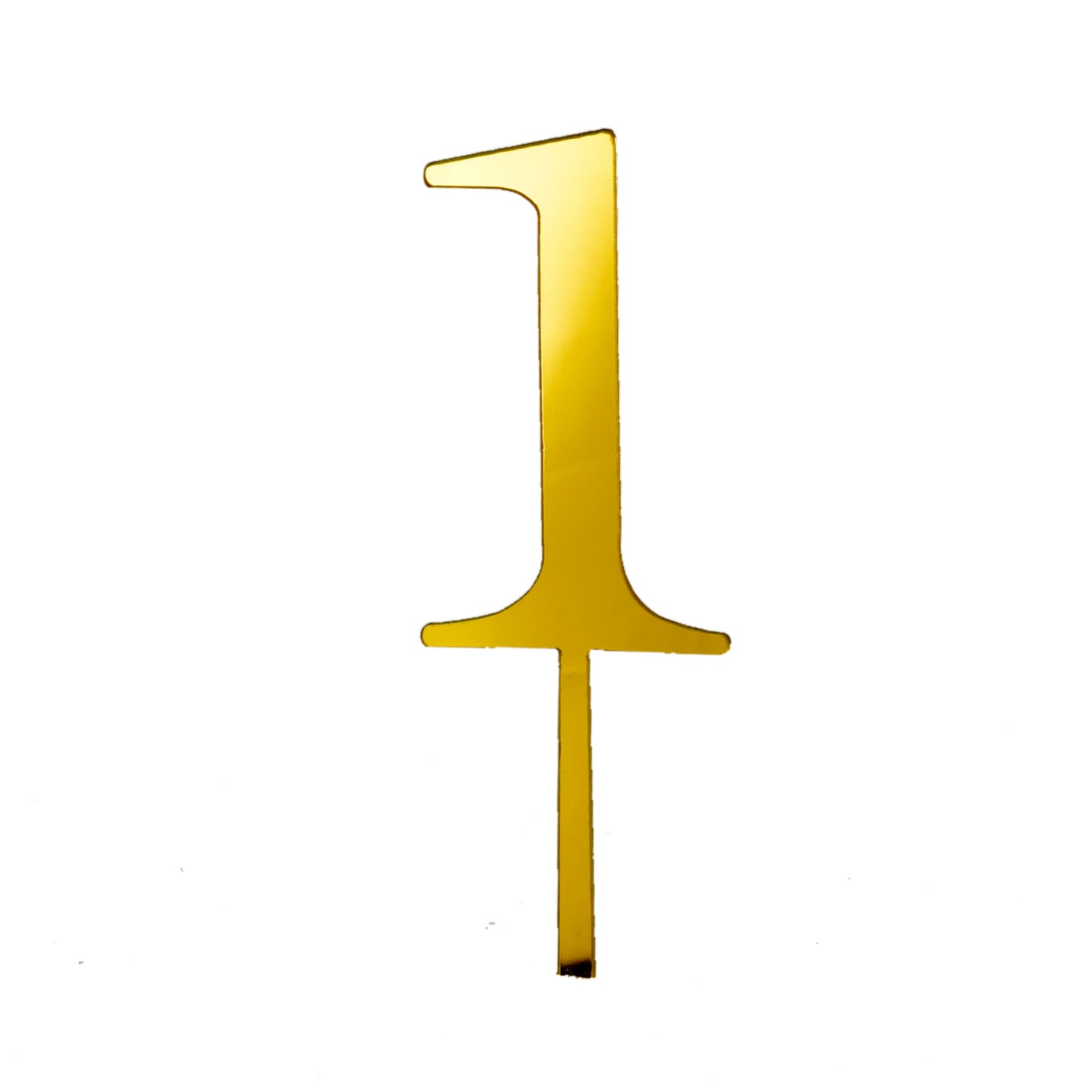 Kleine Zahlen aus Gold Acryl 0–9