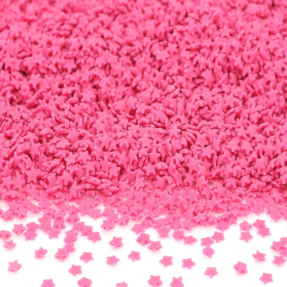 Streudekor Sterne Mini Pink 65g