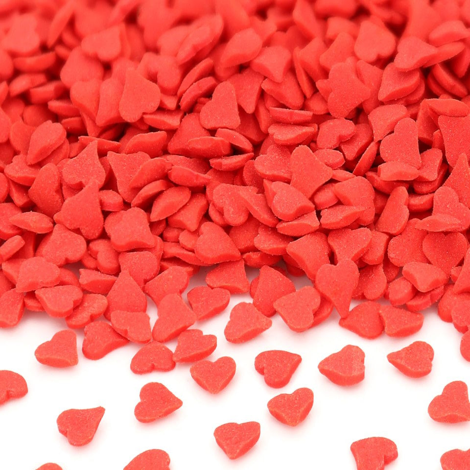 Streudekor Herzen rot 70g