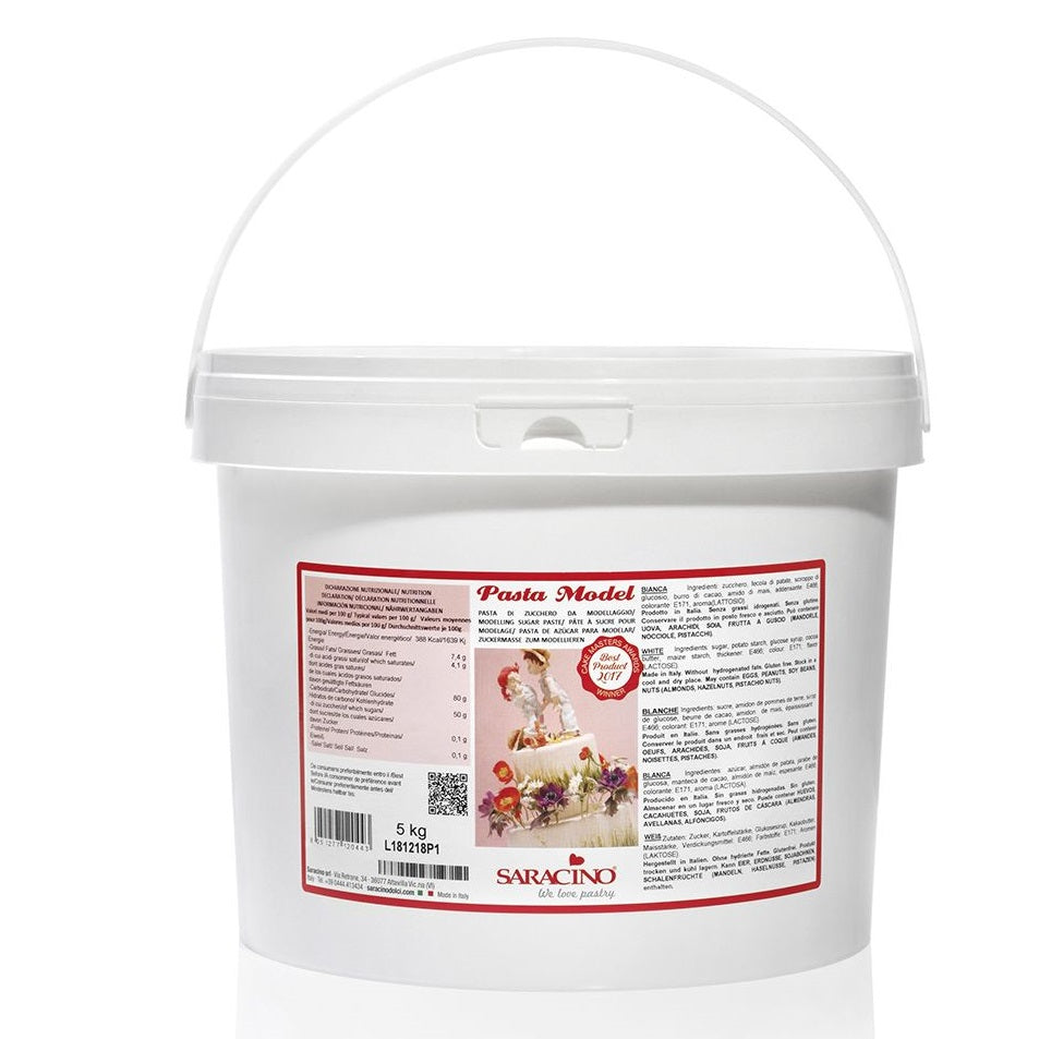 Saracino Modellierfondant Pasta Model weiß 5kg