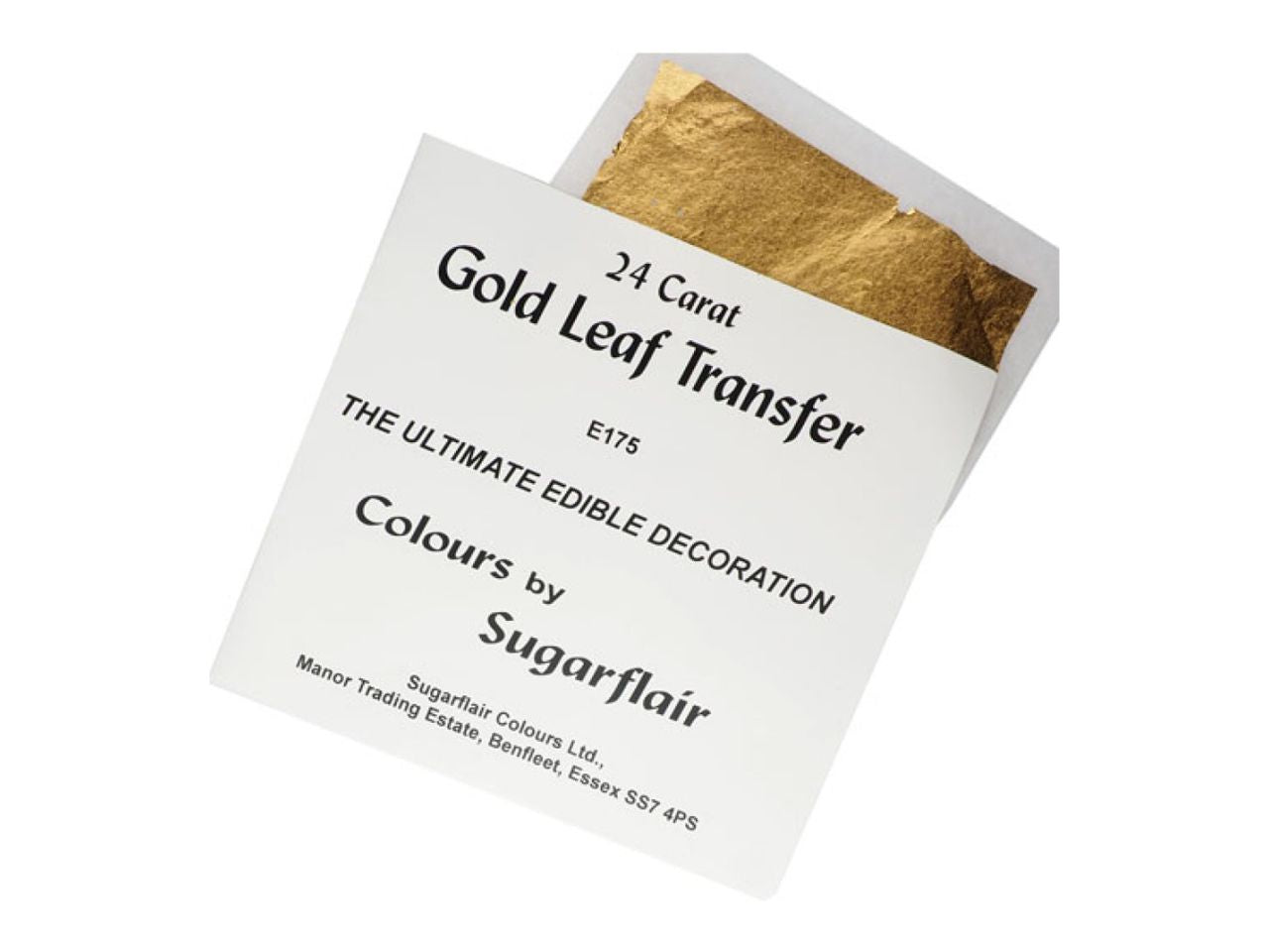 Sugarflair Essbares Blattgold, 8 x 8 cm 24 Karat