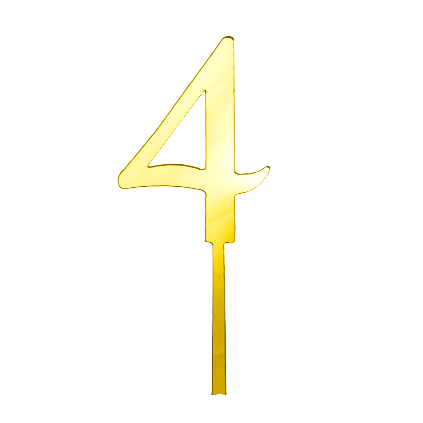 Kleine Zahlen aus Gold Acryl 0–9