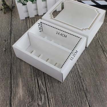 Macaronbox 10er mit Fenster