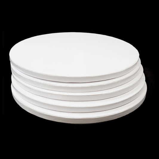 10x Cakeboard 30cm 12mm in Weiß grapes ( glatter Rand )