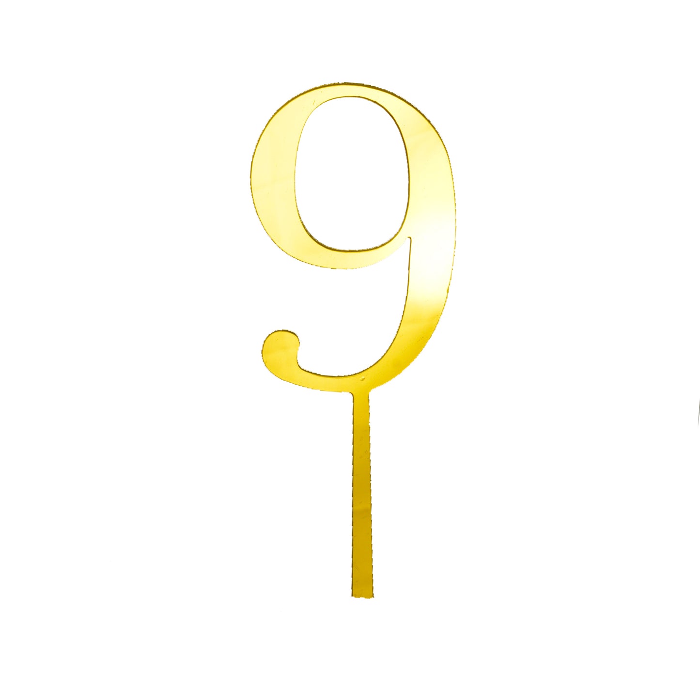 Kleine Zahlen aus Gold Acryl 0–9