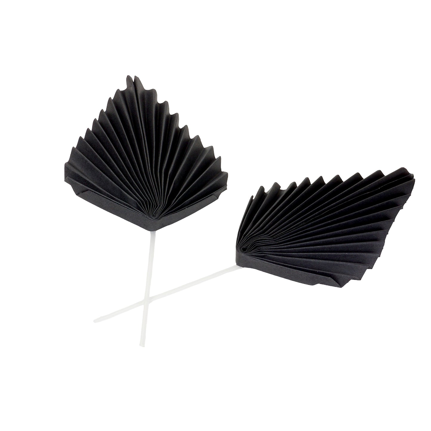 Fächer Schwarz aus Papier – elegante Deko