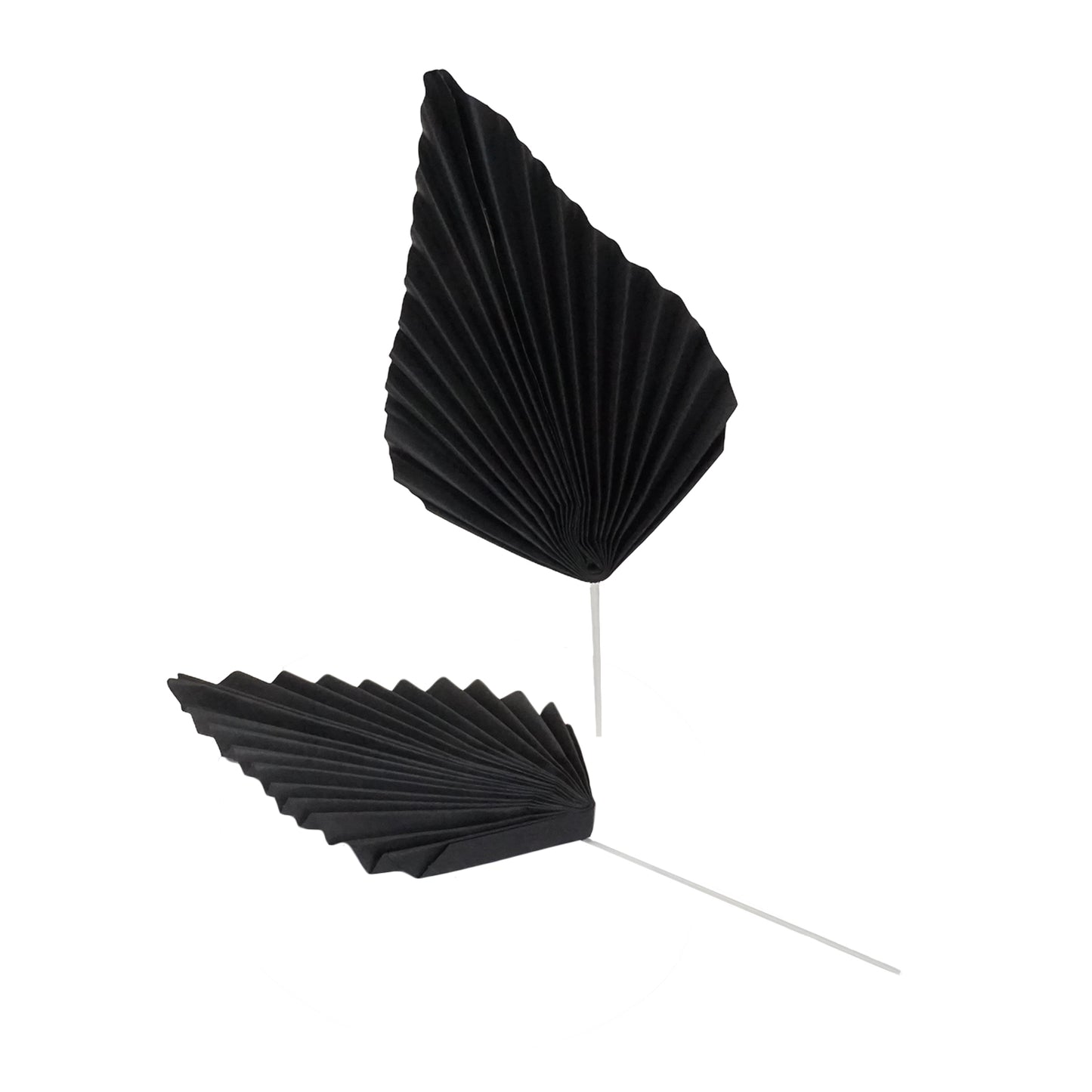 Fächer Schwarz aus Papier – elegante Deko