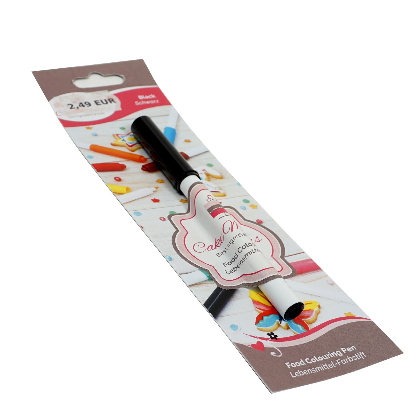 Schwarzer Lebensmittelstift – Präzise Dekoration leicht gemacht