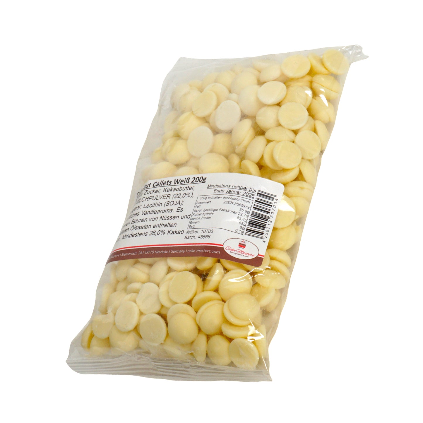 Callebaut Callets Weiß 200g