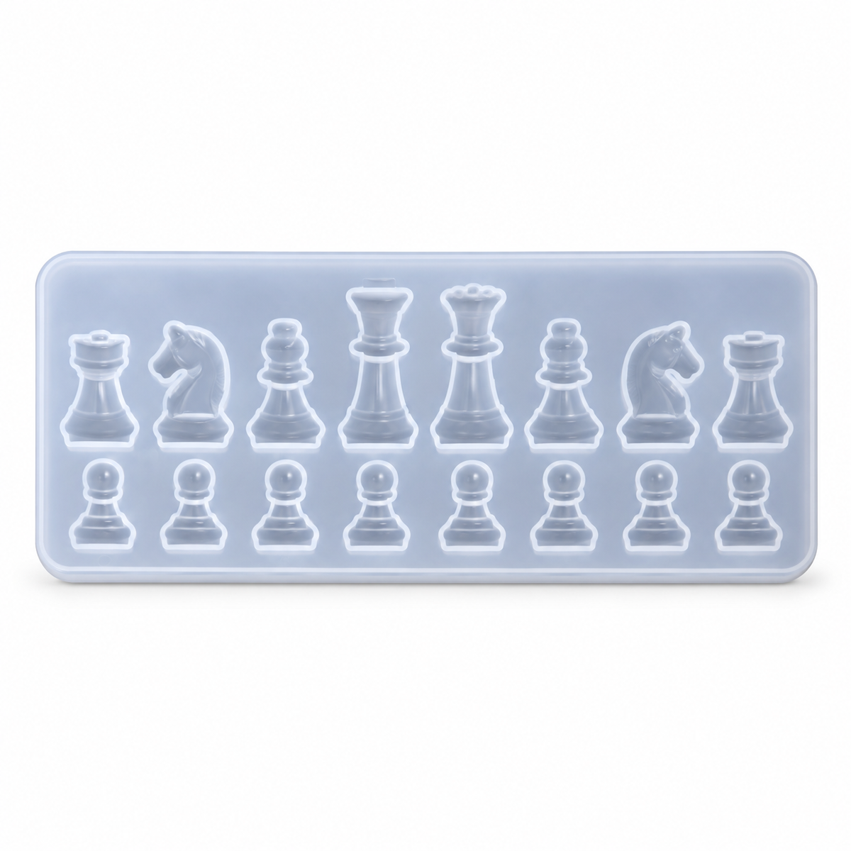 Silikonform für Schachfiguren 16er-Set Form zum Modellieren