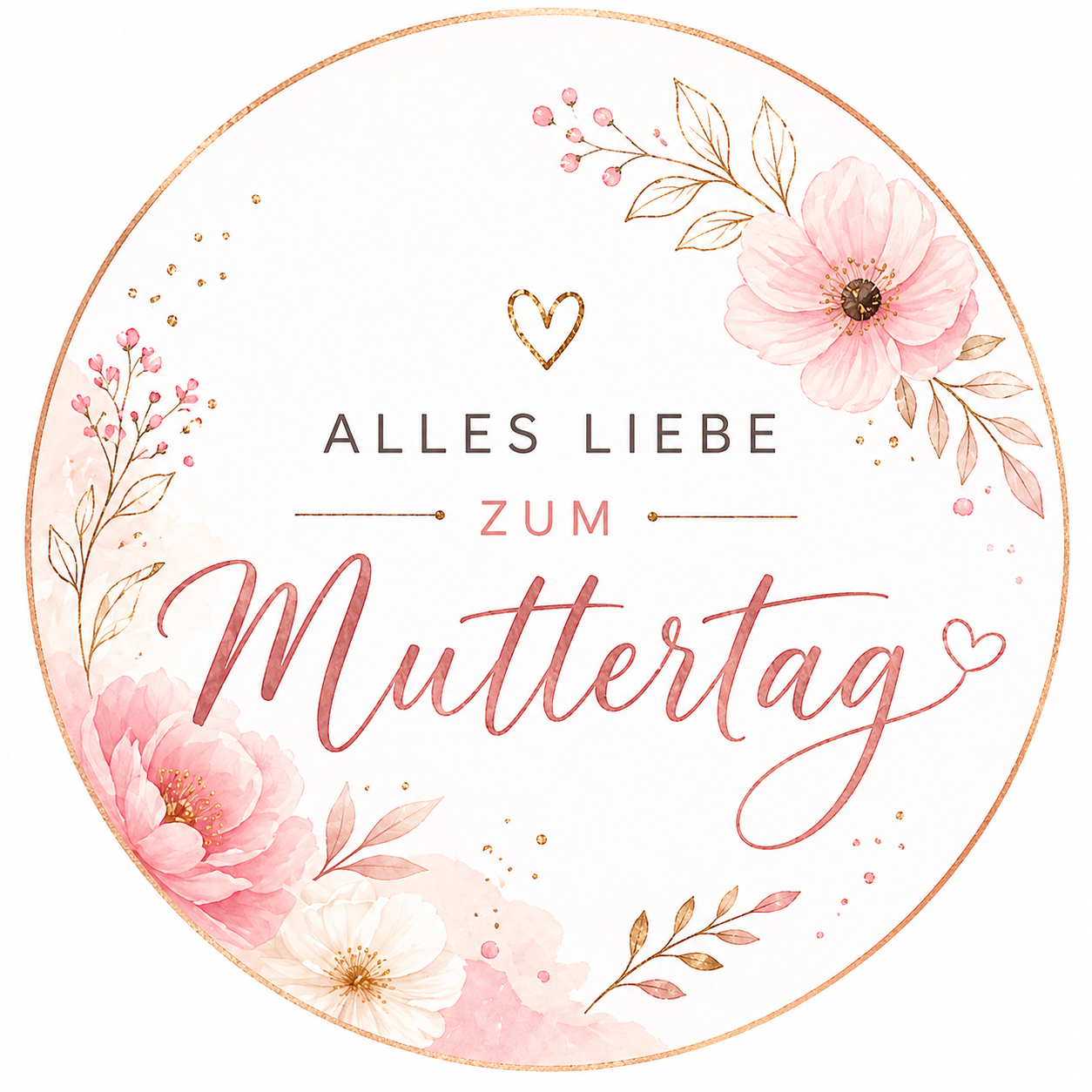 Fondantaufleger Muttertag – Alles Liebe zum Muttertag