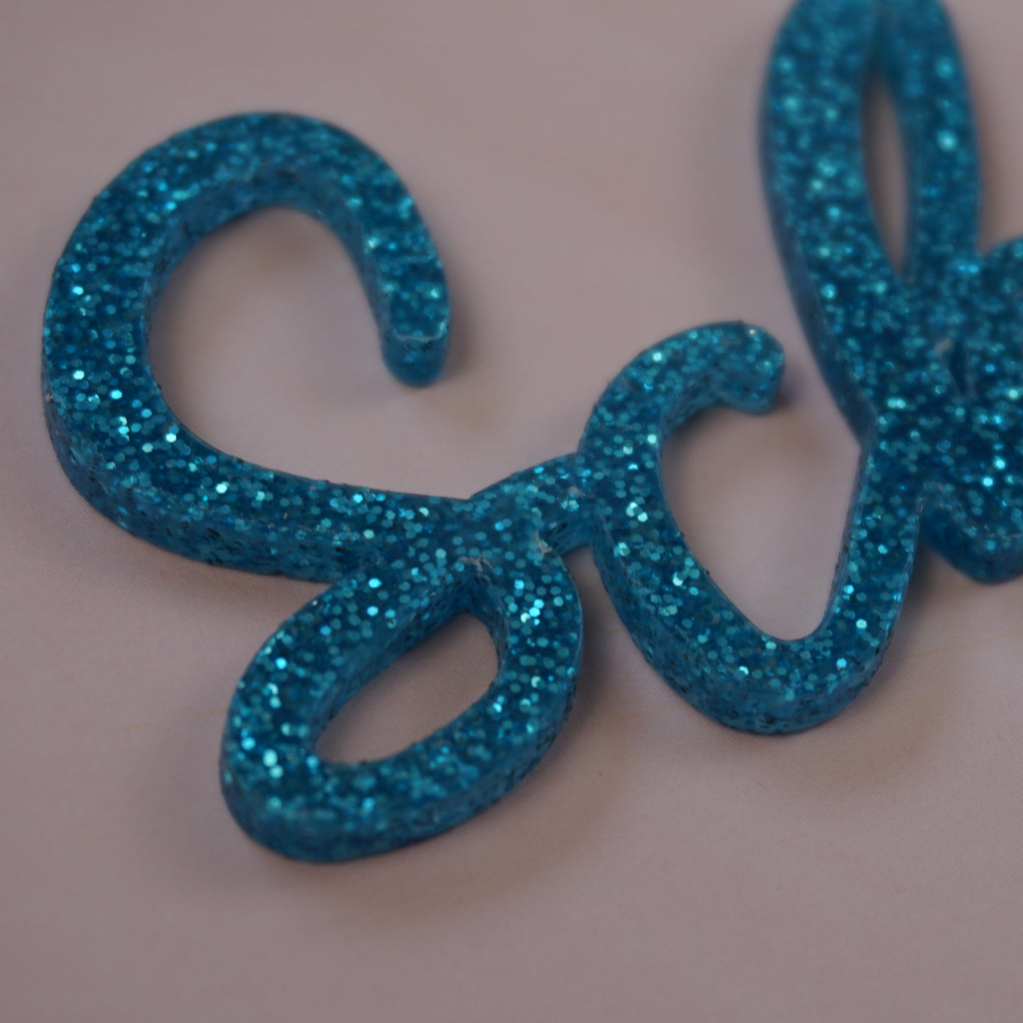 Schulkind blau glitzer