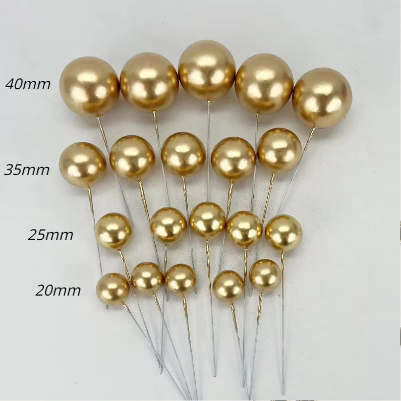 Deko Kugeln Set gold ( 20 Stück )