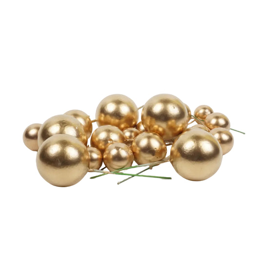 Deko-Kugeln Set 20 Stück in Gold 3