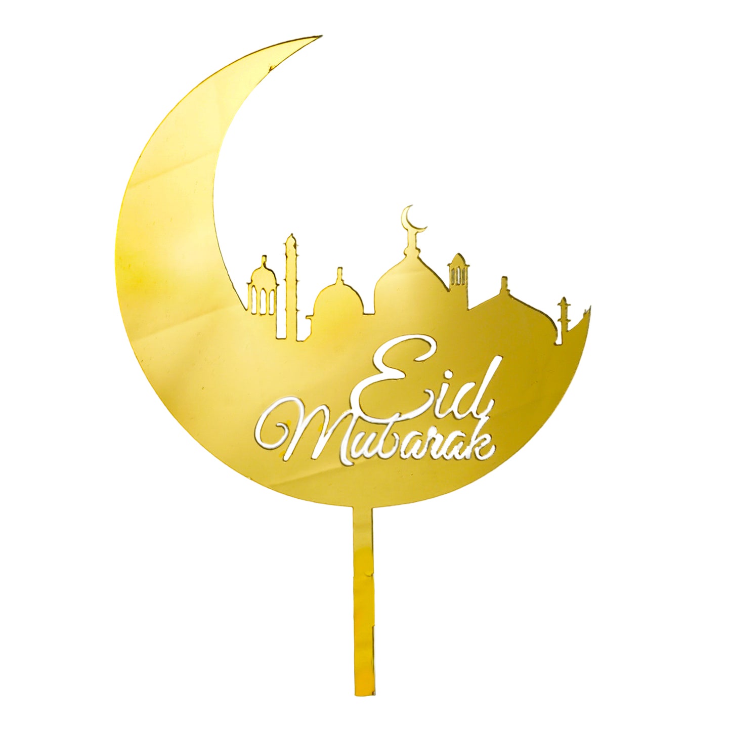 Eid Mubarak Topper gold