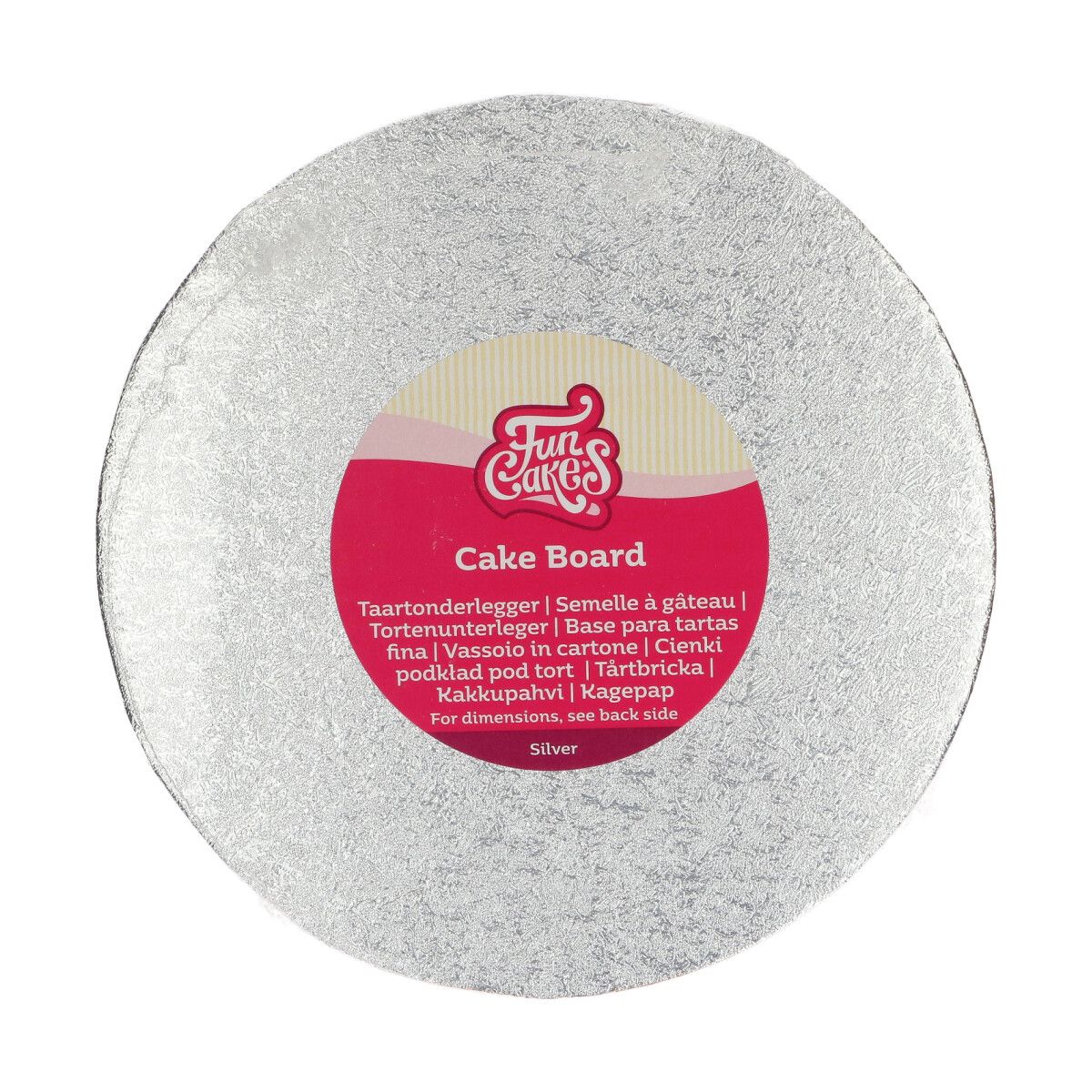 10x Silber 20cm 3mm Fun Cakes