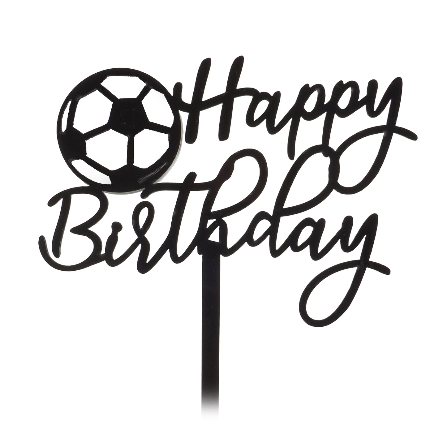 Happy Birthday Fußball – mit Ball (zweifarbig)