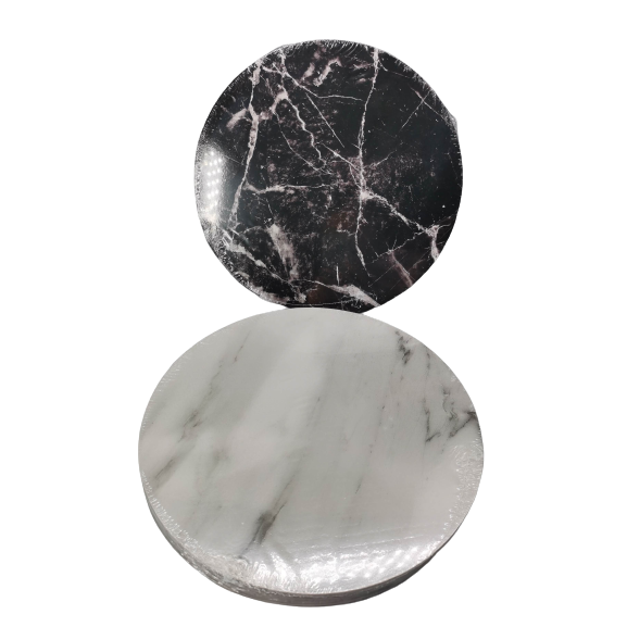 Cakeboard 30cm 12mm Marmoriert weiß