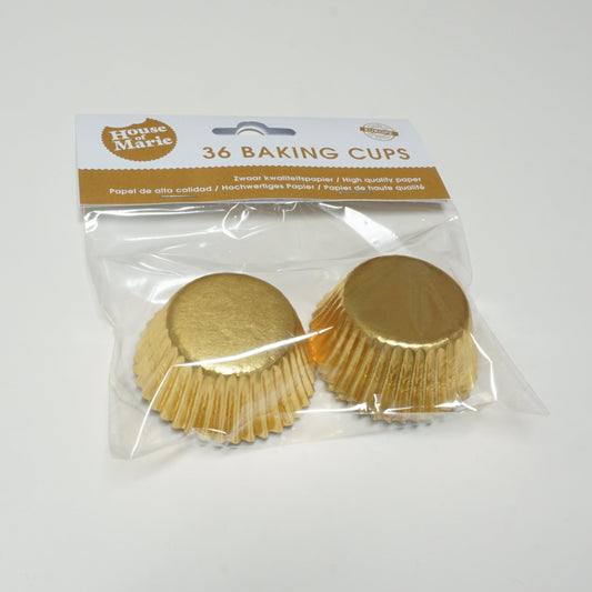 Mini-Muffinsförmchen Gold