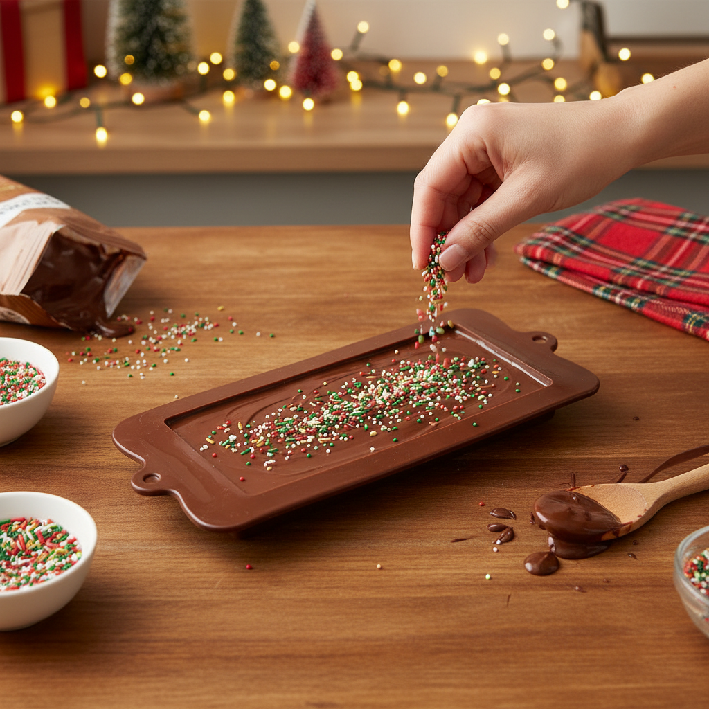 Schokoladentafel Silikonform flach – perfekt für DIY Schokolade