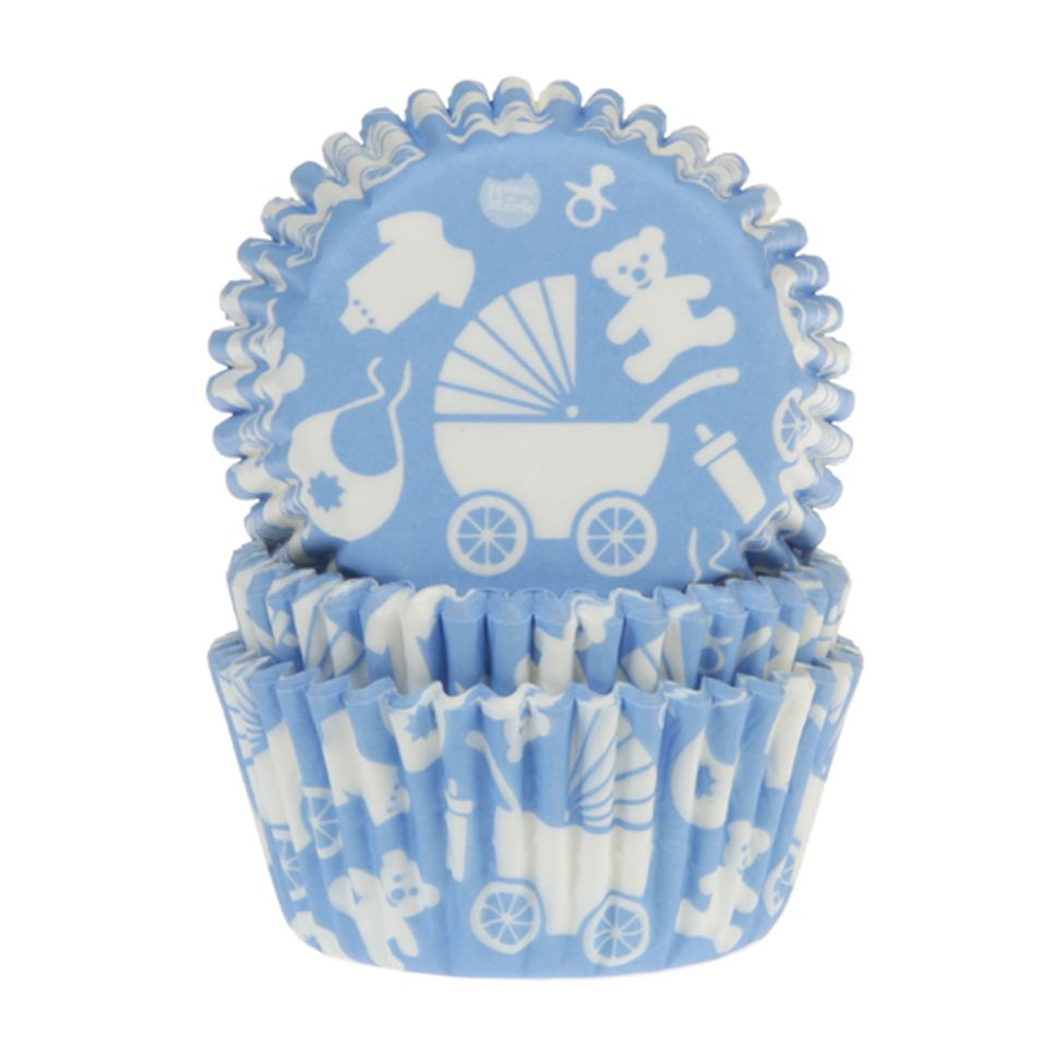 Muffinförmchen Newborn baby blau 50 Stück