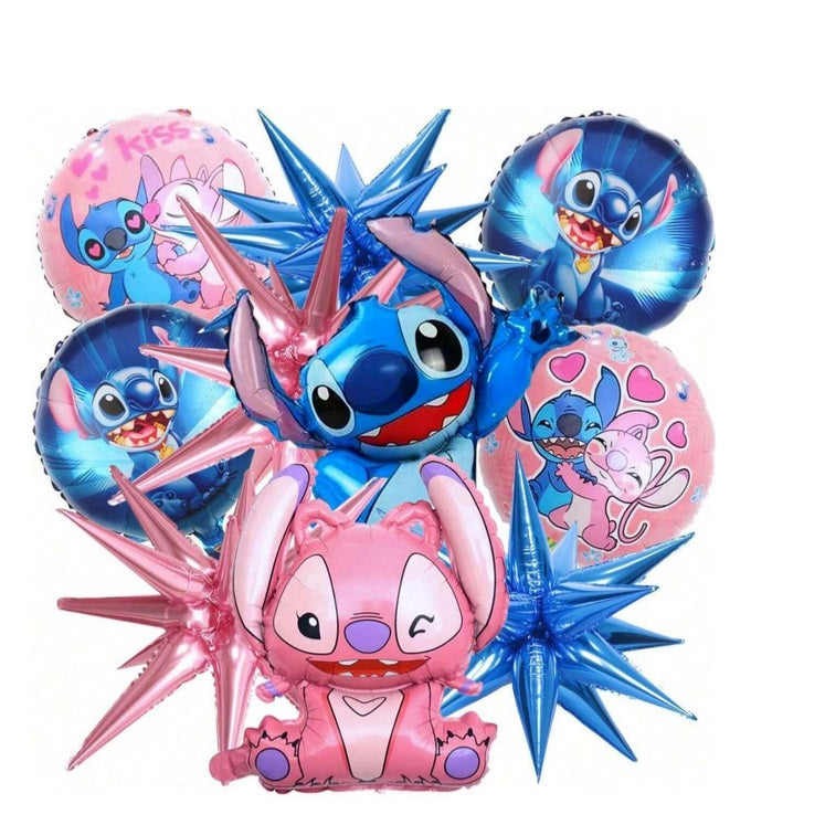 Folienballons Luftballons Stitch+Angel 10 Stück