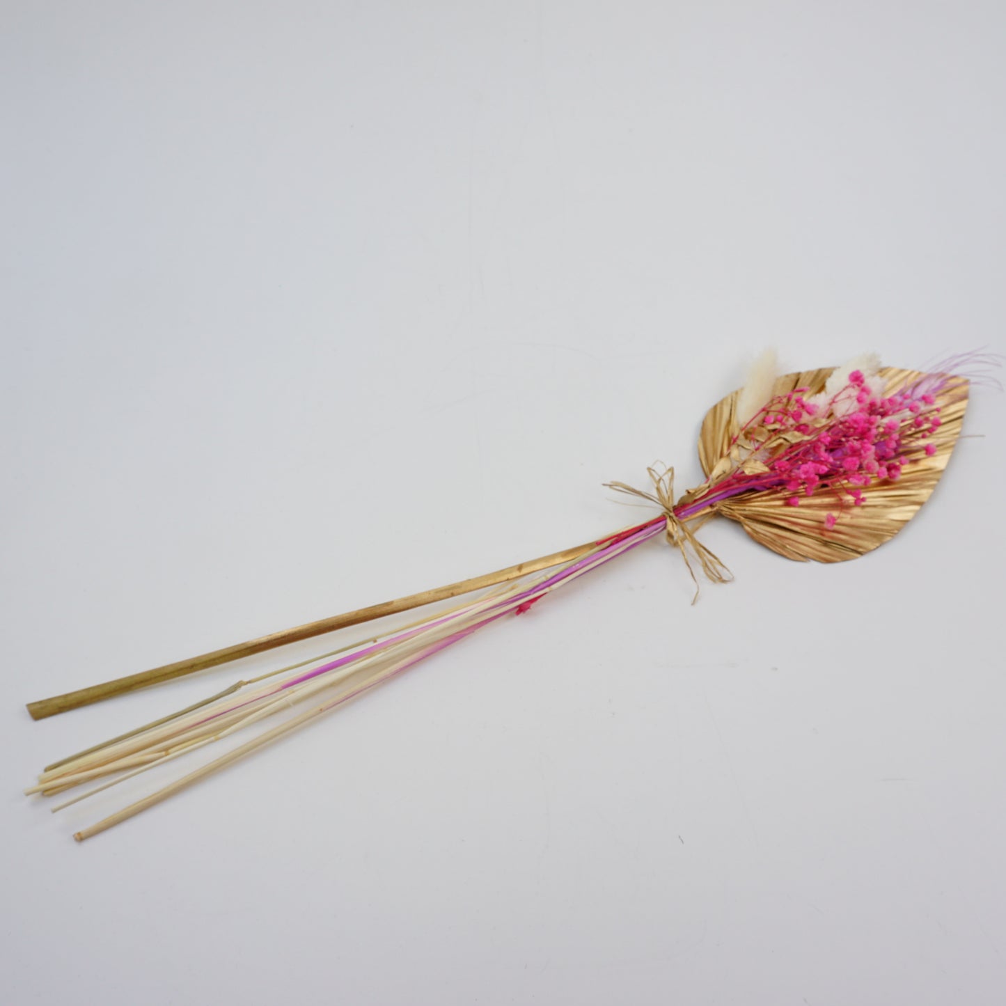 Trockenblume Palmblätter gold