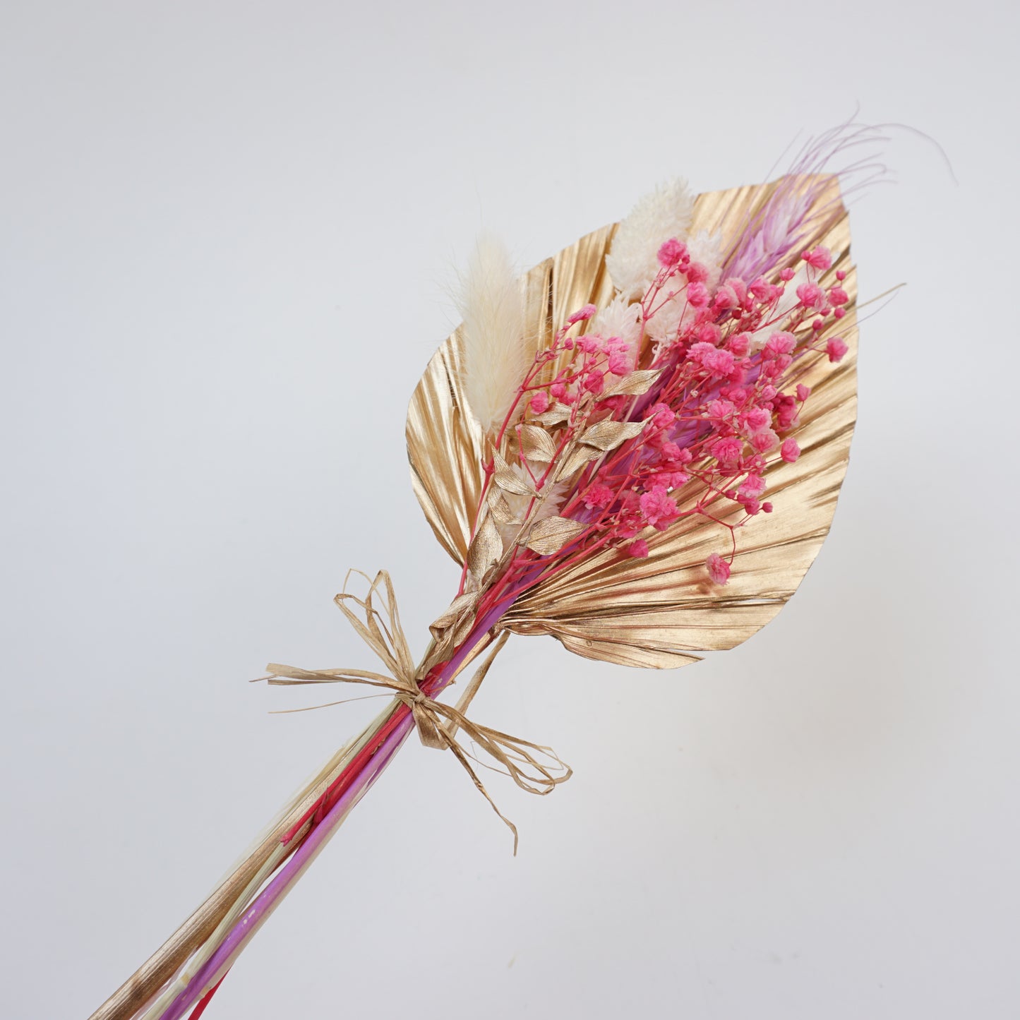 Trockenblume Palmblätter gold