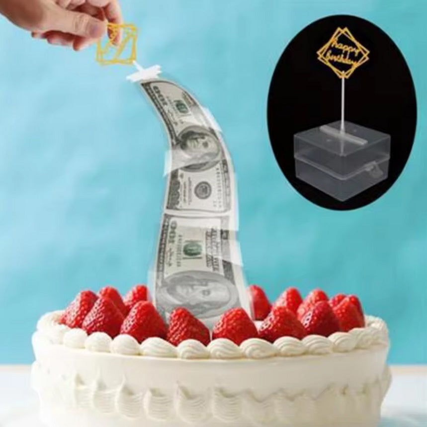 Geldgeschenk Box mit Folie und Topper