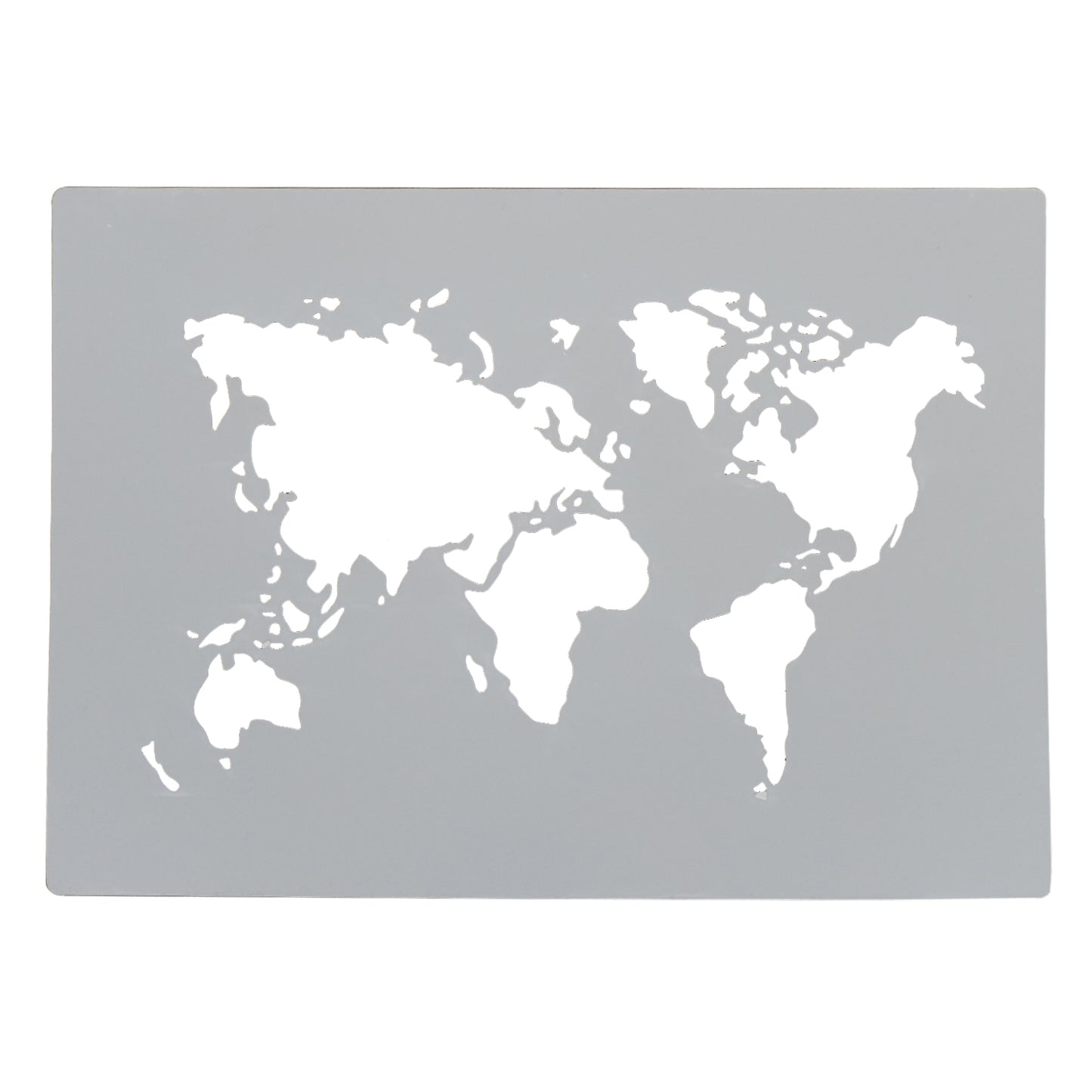 Schablone Weltkarte A4 Größe