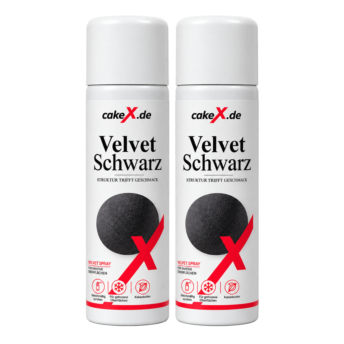 2 × 250ml Dosen – Velvet Spray Schwarz 500ml