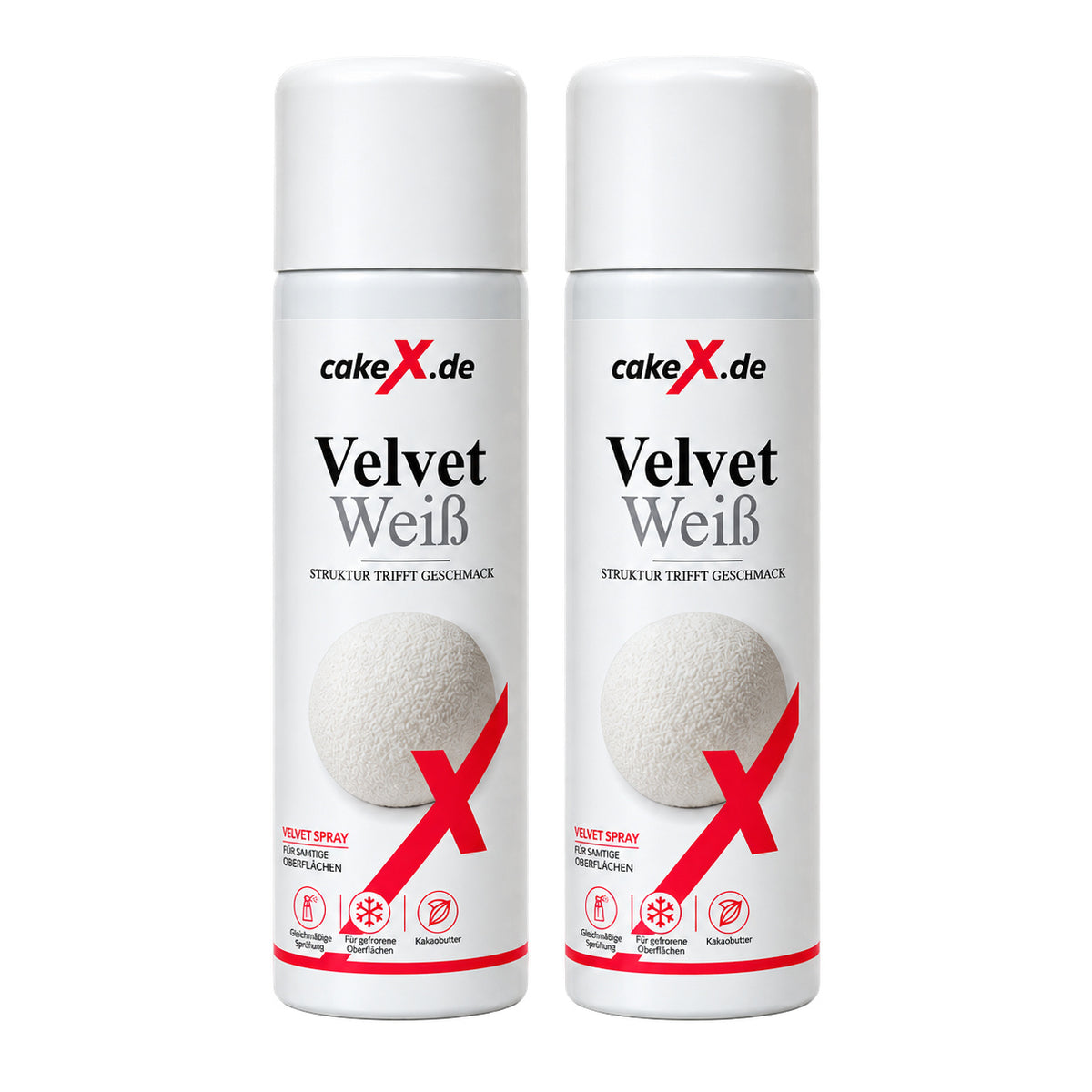 2 × 250ml Dosen – Velvet Spray Weiß 500ml