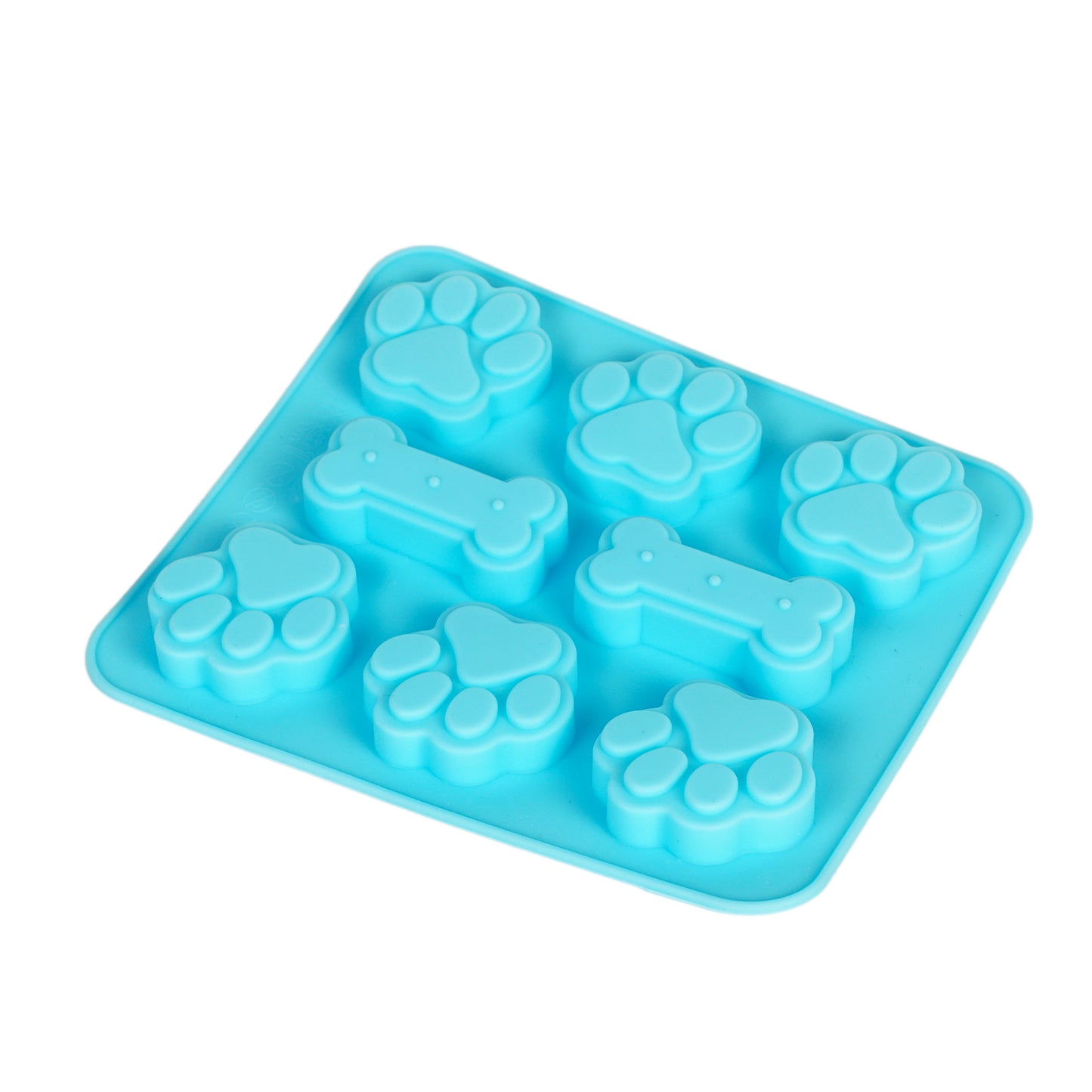 Mould Hundeknochen und Pfoten (blau)