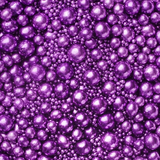 Zuckerperlen, metallic violett, 3,4,5,7,10mm 100g