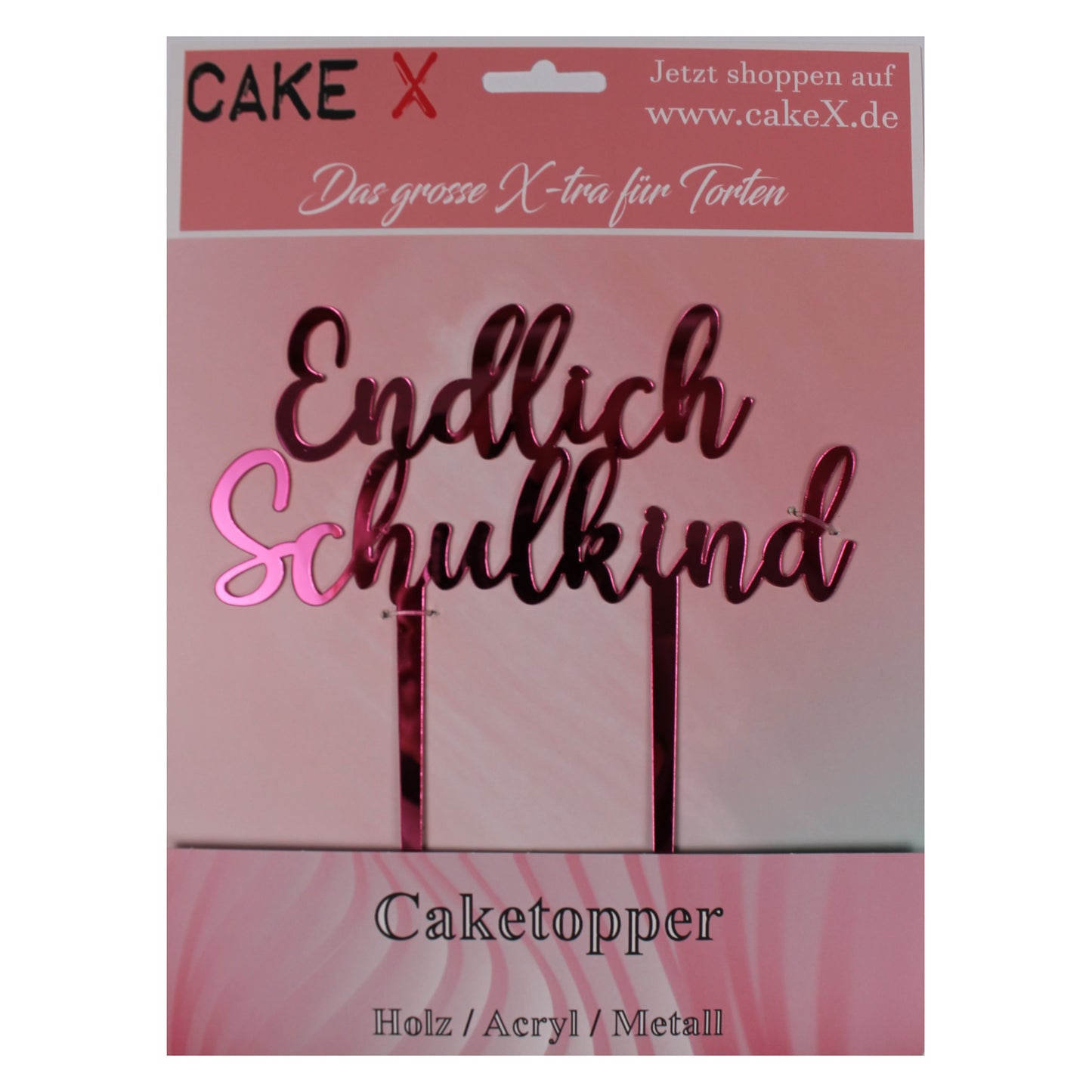 Endlich Schulkind pink