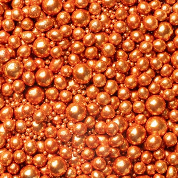 Zuckerperlen KupferMix 3,4,5,7,10mm 100g
