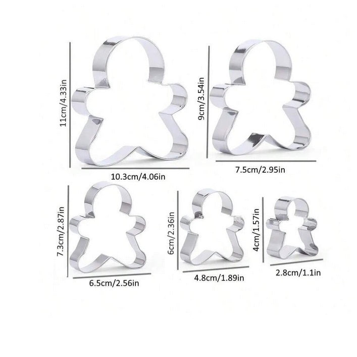 Ausstecher Lebkuchenmann 5er Set