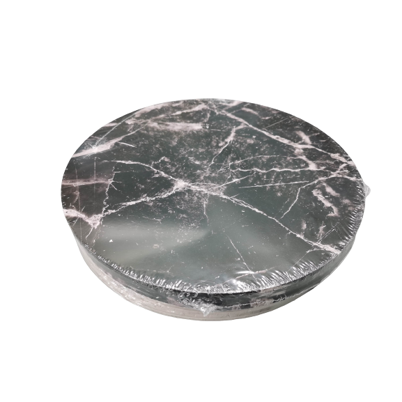 5x Cakeboard 30cm 12mm Marmoriert schwarz