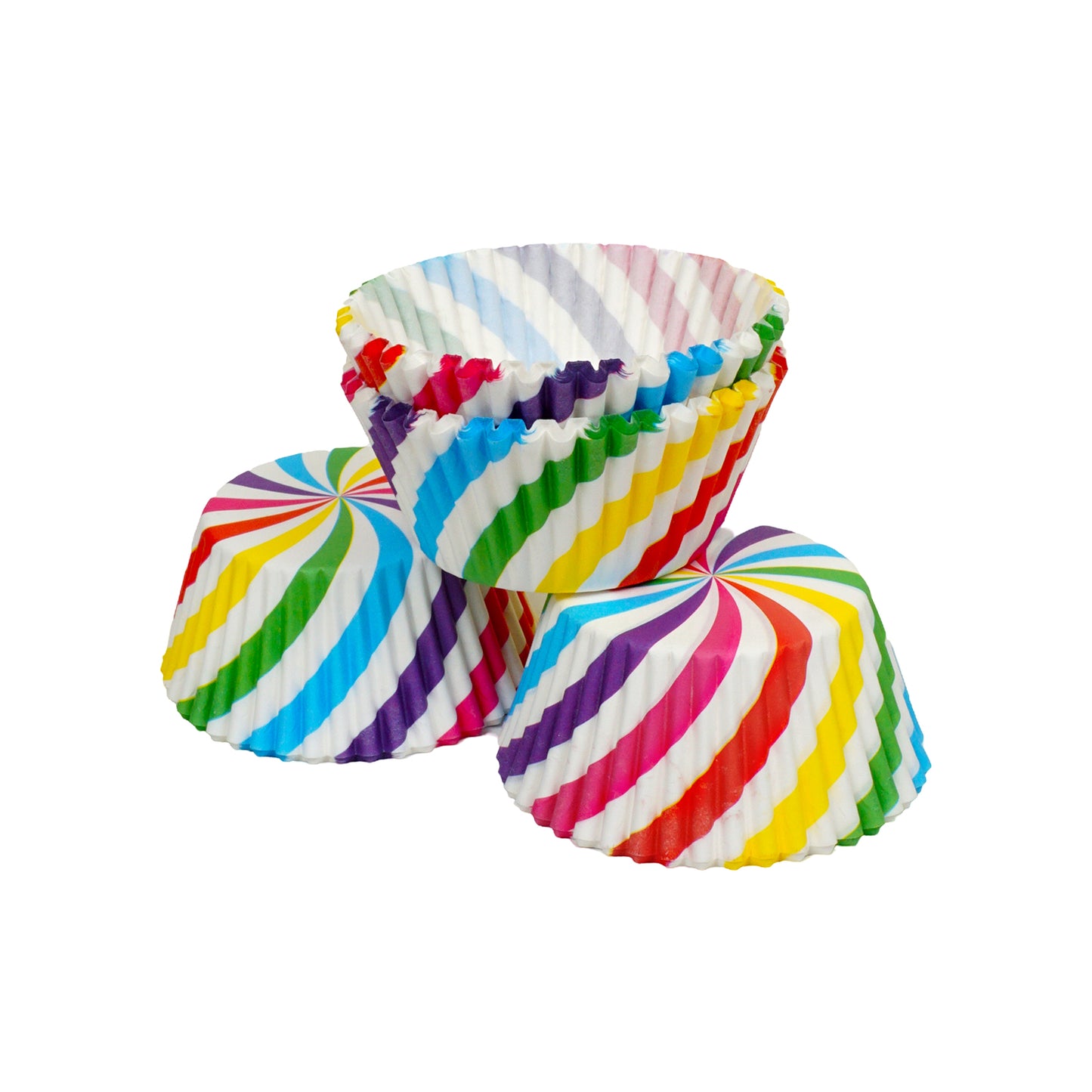 Bunte Streifen Muffinförmchen