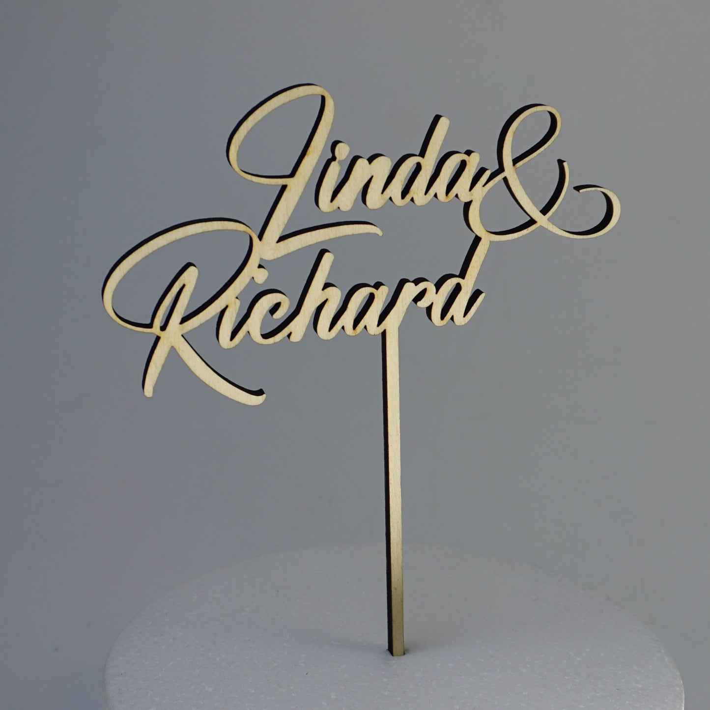 Mittel / Personalisierter Caketopper bis 20cm / Holz