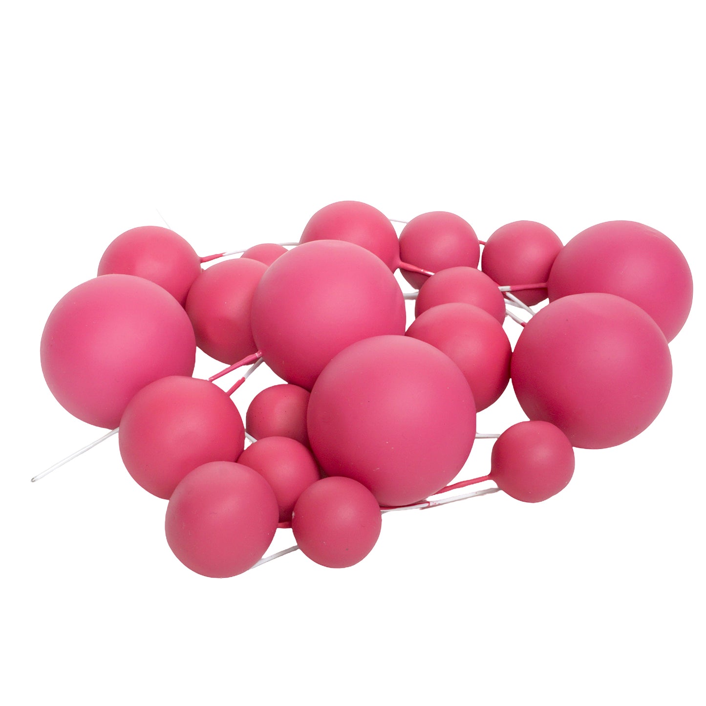 Deko Kugeln Set pink ( 20 Stück )