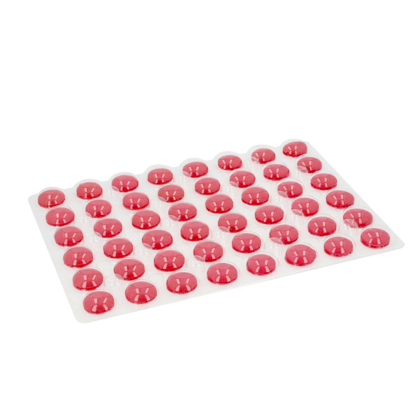 Macaron Halbschalen 48 Stück rot