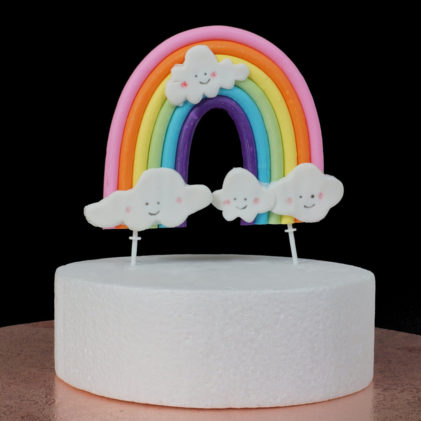 Regenbogen "Cloudy Rainbow" Tortendekoration