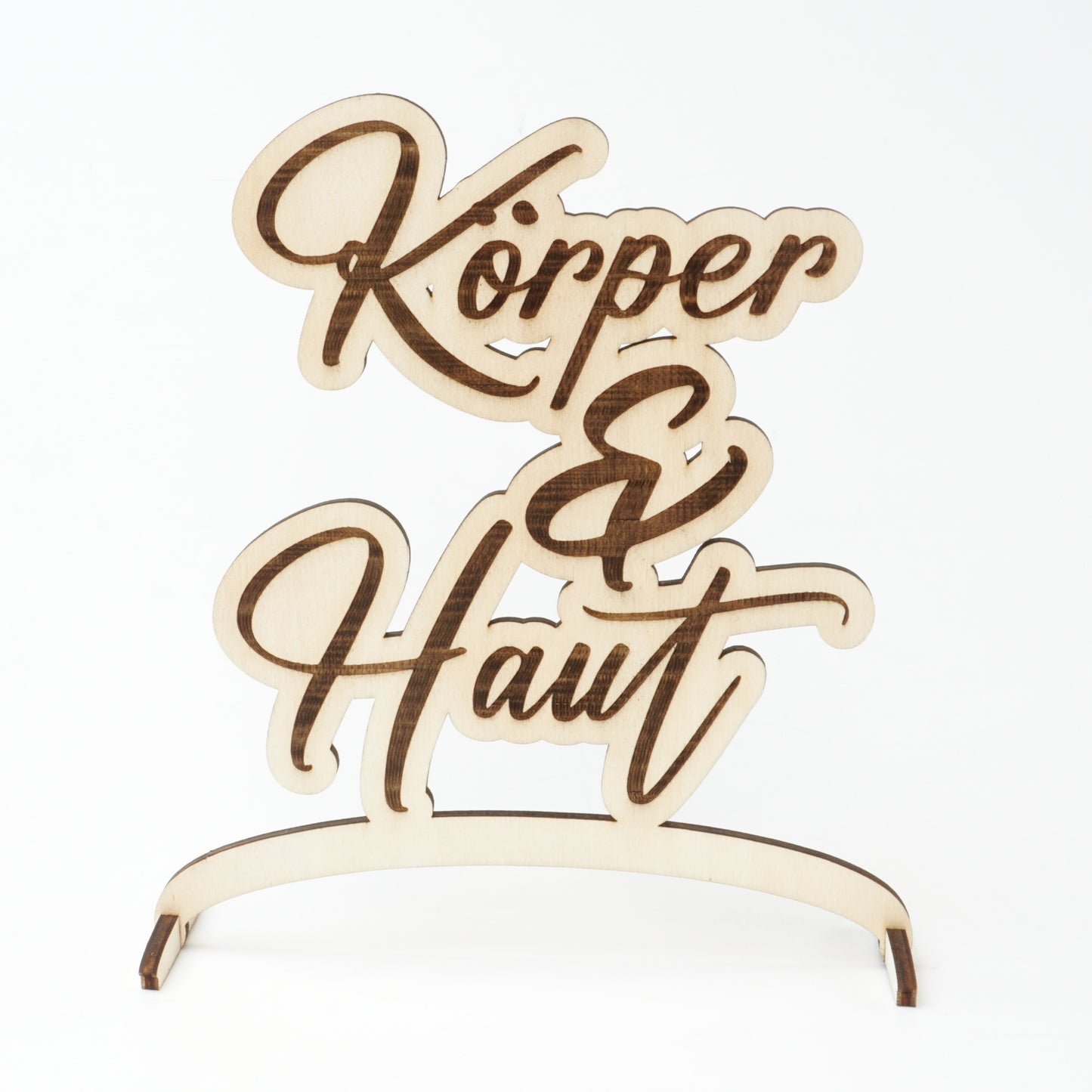 Aufsteller oder Schild mit eigenem Namen