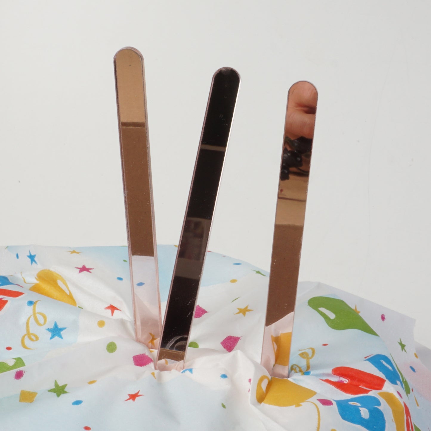 10x Rose Cakesicles Stiele aus Acryl