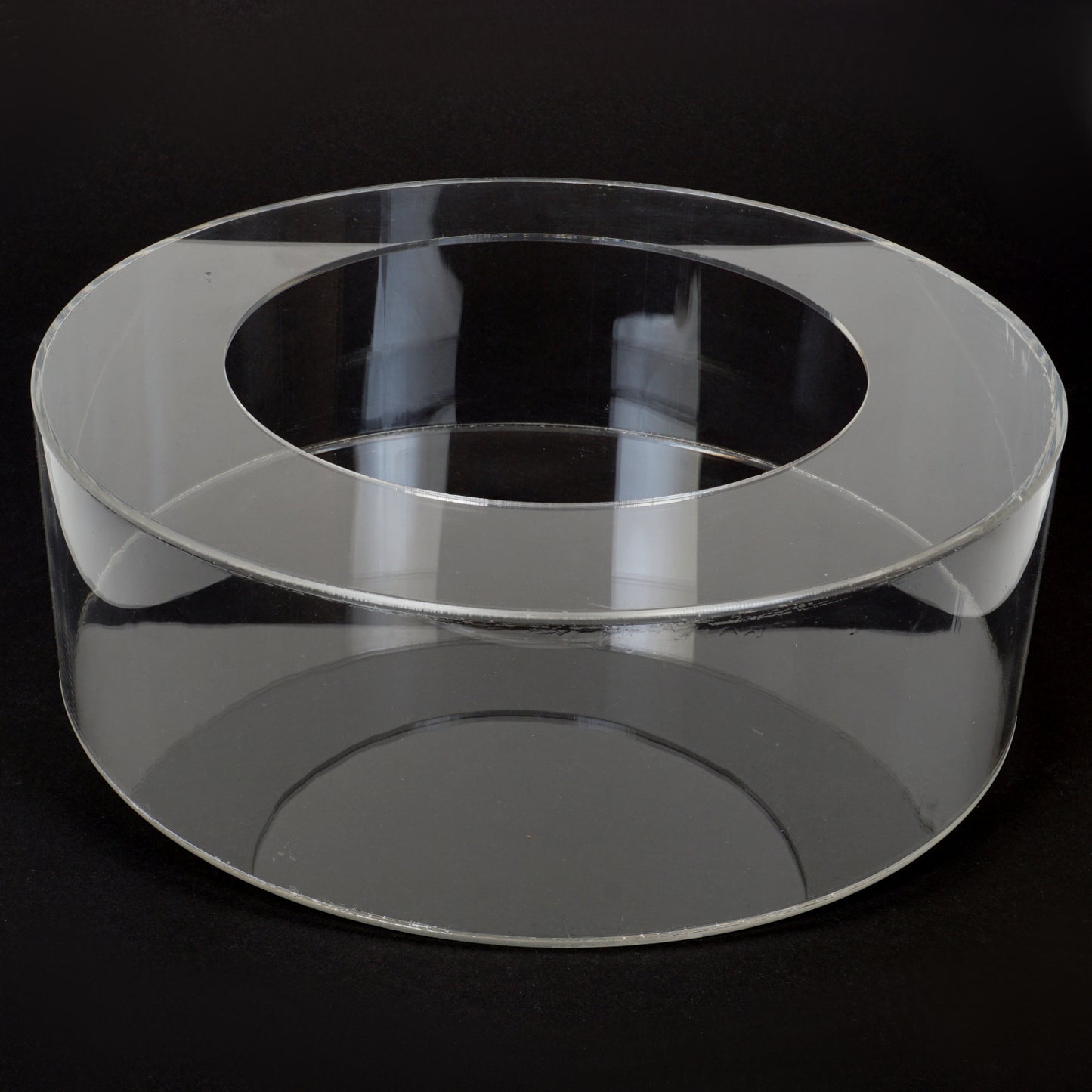 Durchsichtiger Tortendummy Durchmesser 30cm Höhe 10cm Tortentrenner Acryl