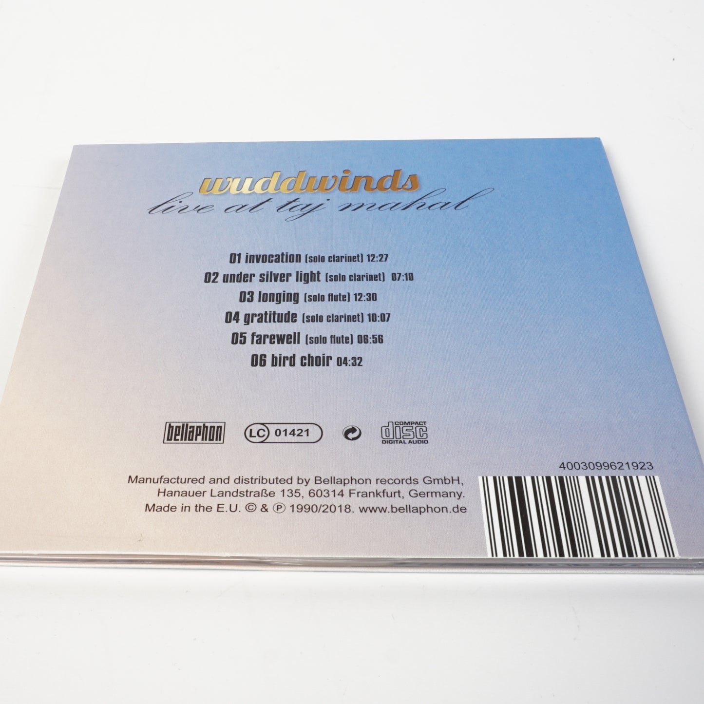 Album: "Wuddwinds - Live at Taj Mahal"