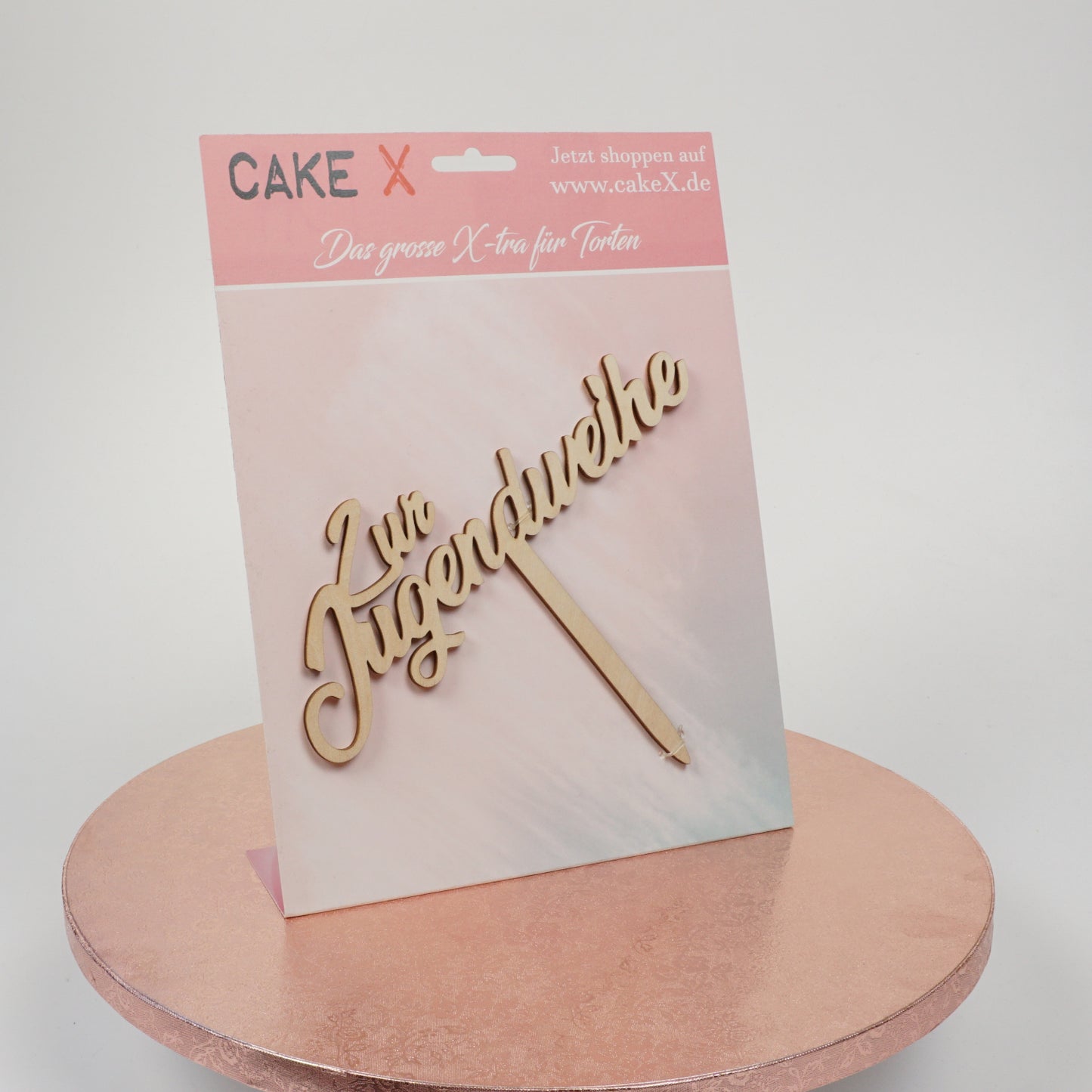 Zur Jugendweihe Holz Caketopper