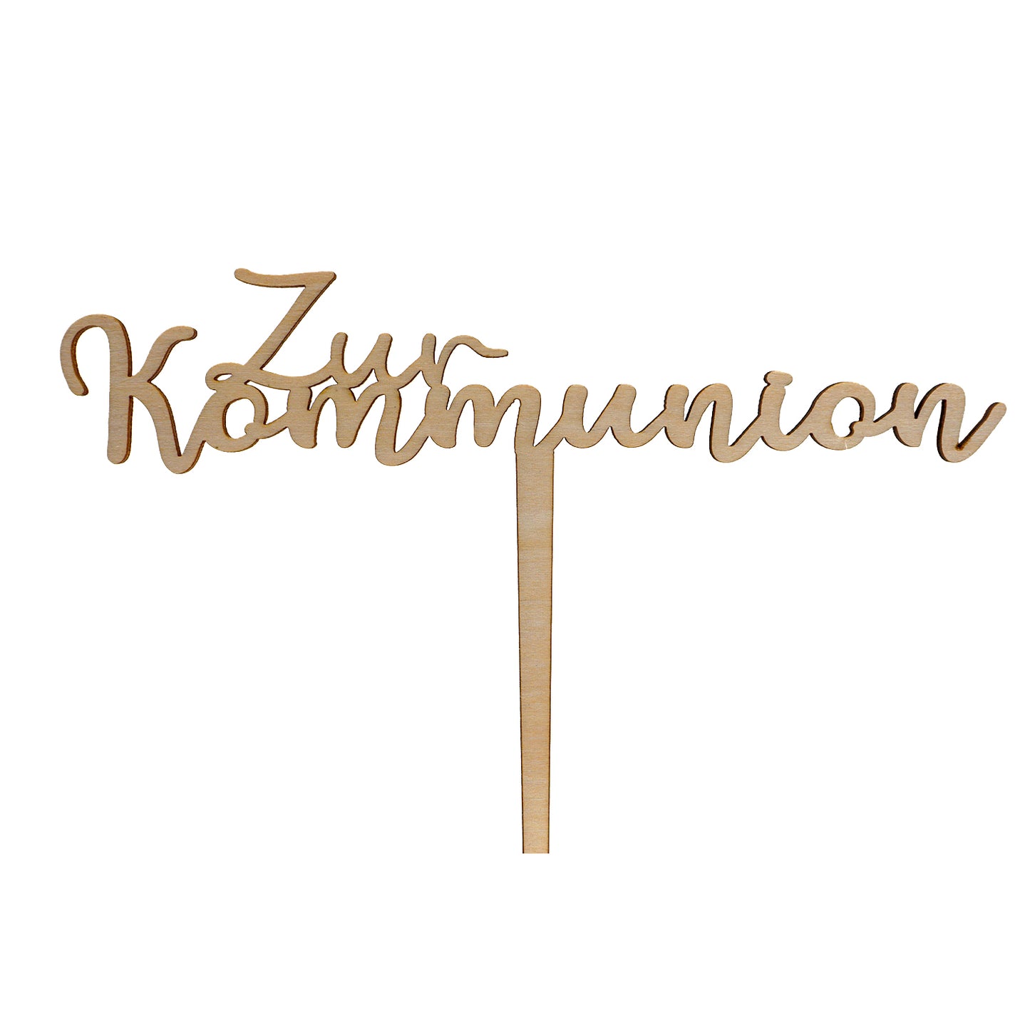 Zur Kommunion Holz Kuchenstecker