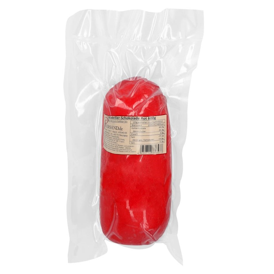 Modellier-Schokolade Rot 600g